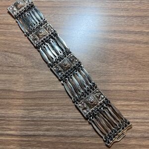 Vintage Taxco Mexico LARGE STERLING SILVER 925 BRACELET